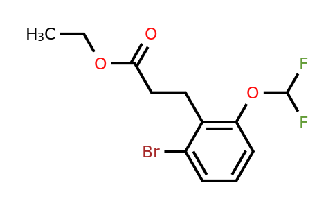 1261645-81-1 | Ethyl 3-(2'-bromo-6'-(difluoromethoxy)phenyl)propionate