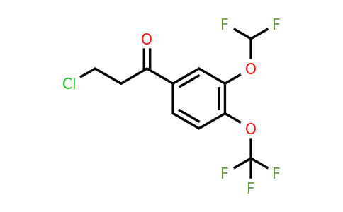 1261646-15-4 | 3-Chloro-3'-(difluoromethoxy)-4'-(trifluoromethoxy)propiophenone