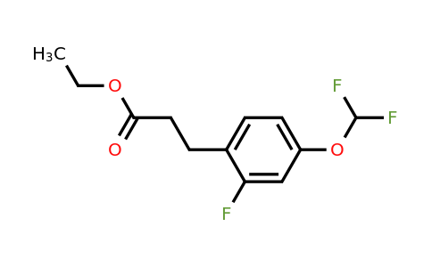 1261646-40-5 | Ethyl 3-(4'-(difluoromethoxy)-2'-fluorophenyl)propionate