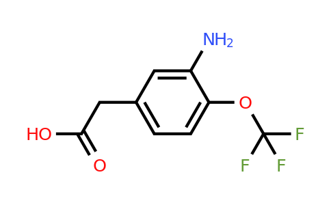 1261646-47-2 | 3-Amino-4-(trifluoromethoxy)phenylacetic acid
