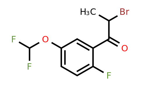 1261647-28-2 | 2-Bromo-2'-fluoro-5'-(difluoromethoxy)propiophenone
