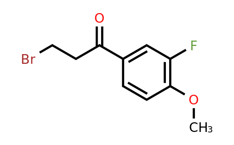 1261647-72-6 | 3-Bromo-3'-fluoro-4'-methoxypropiophenone