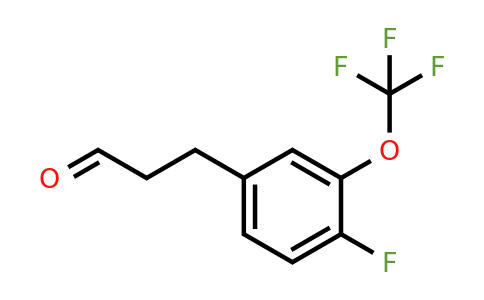 1261648-16-1 | 3-(4'-Fluoro-3'-(trifluoromethoxy)phenyl)propionaldehyde