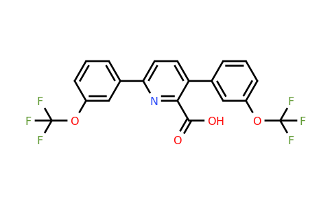 1261648-31-0 | 3,6-Bis(3-(trifluoromethoxy)phenyl)picolinic acid