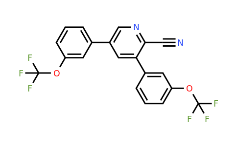 1261648-38-7 | 3,5-Bis(3-(trifluoromethoxy)phenyl)picolinonitrile
