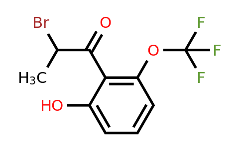 1261648-39-8 | 2-Bromo-2'-hydroxy-6'-(trifluoromethoxy)propiophenone