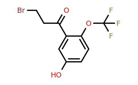 1261648-52-5 | 3-Bromo-5'-hydroxy-2'-(trifluoromethoxy)propiophenone