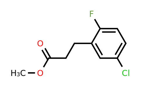 1261648-88-7 | Methyl 3-(5'-chloro-2'-fluorophenyl)propionate