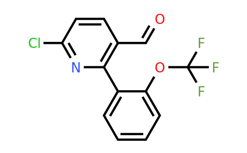 1261648-95-6 | 6-Chloro-2-(2-(trifluoromethoxy)phenyl)nicotinaldehyde