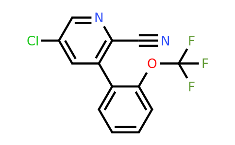 1261649-01-7 | 5-Chloro-3-(2-(trifluoromethoxy)phenyl)picolinonitrile