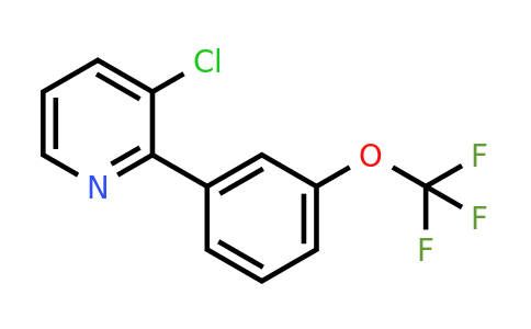 1261649-08-4 | 3-Chloro-2-(3-(trifluoromethoxy)phenyl)pyridine