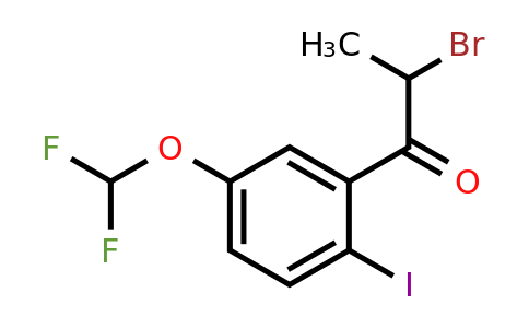 1261649-09-5 | 2-Bromo-2'-iodo-5'-(difluoromethoxy)propiophenone