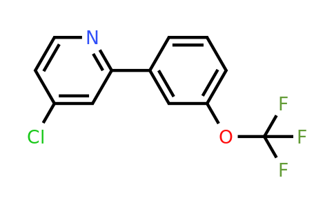 1261649-17-5 | 4-Chloro-2-(3-(trifluoromethoxy)phenyl)pyridine
