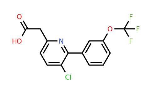1261649-26-6 | 3-Chloro-2-(3-(trifluoromethoxy)phenyl)pyridine-6-acetic acid