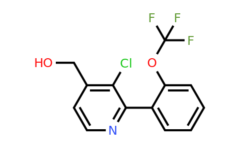 1261649-34-6 | 3-Chloro-2-(2-(trifluoromethoxy)phenyl)pyridine-4-methanol