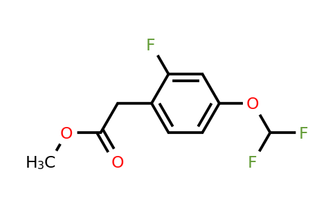 1261649-49-3 | Methyl 4-(difluoromethoxy)-2-fluorophenylacetate