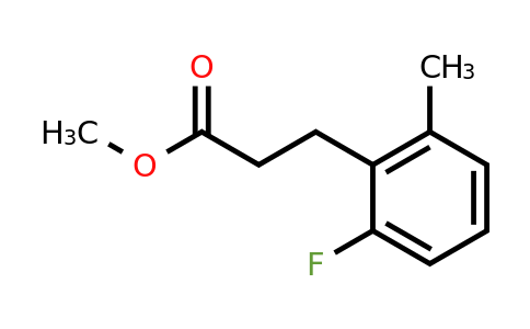 1261650-05-8 | Methyl 3-(2'-fluoro-6'-methylphenyl)propionate