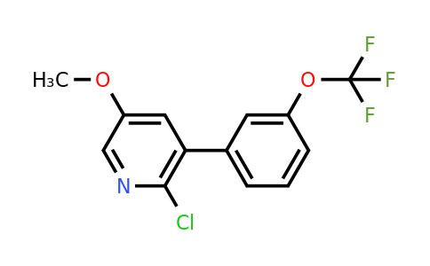 1261651-89-1 | 2-Chloro-5-methoxy-3-(3-(trifluoromethoxy)phenyl)pyridine