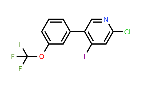 1261652-61-2 | 2-Chloro-4-iodo-5-(3-(trifluoromethoxy)phenyl)pyridine