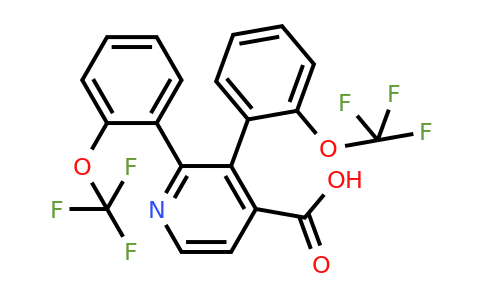 1261652-96-3 | 2,3-Bis(2-(trifluoromethoxy)phenyl)isonicotinic acid