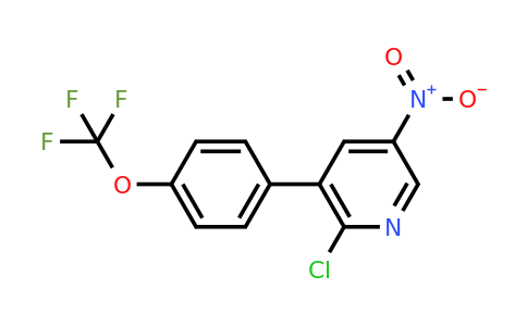 1261653-18-2 | 2-Chloro-5-nitro-3-(4-(trifluoromethoxy)phenyl)pyridine