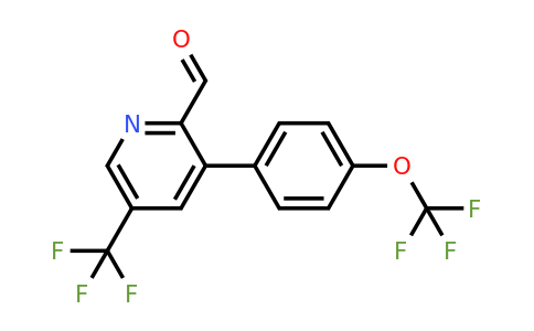 1261653-24-0 | 3-(4-(Trifluoromethoxy)phenyl)-5-(trifluoromethyl)picolinaldehyde