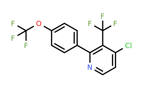 1261653-37-5 | 4-Chloro-2-(4-(trifluoromethoxy)phenyl)-3-(trifluoromethyl)pyridine