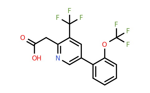 1261653-64-8 | 5-(2-(Trifluoromethoxy)phenyl)-3-(trifluoromethyl)pyridine-2-acetic acid