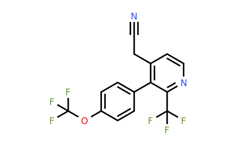 1261653-72-8 | 3-(4-(Trifluoromethoxy)phenyl)-2-(trifluoromethyl)pyridine-4-acetonitrile