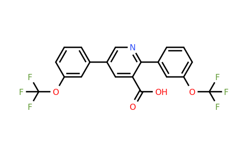 1261653-92-2 | 2,5-Bis(3-(trifluoromethoxy)phenyl)nicotinic acid