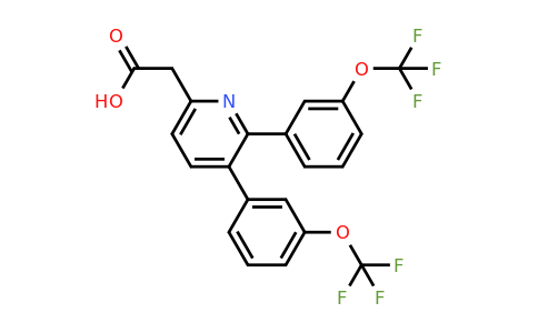 1261654-10-7 | 3,2-Bis(3-(trifluoromethoxy)phenyl)pyridine-6-acetic acid