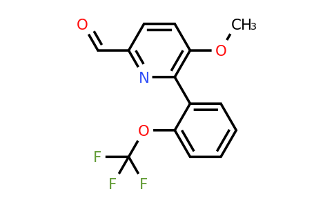 1261654-85-6 | 5-Methoxy-6-(2-(trifluoromethoxy)phenyl)picolinaldehyde