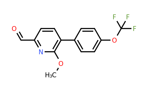 1261654-91-4 | 6-Methoxy-5-(4-(trifluoromethoxy)phenyl)picolinaldehyde