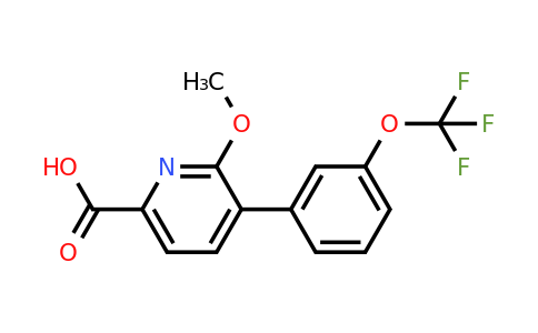 1261655-09-7 | 6-Methoxy-5-(3-(trifluoromethoxy)phenyl)picolinic acid