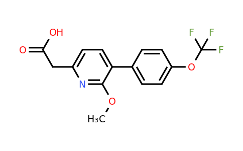1261655-14-4 | 2-Methoxy-3-(4-(trifluoromethoxy)phenyl)pyridine-6-acetic acid