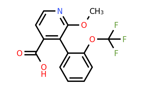 1261657-58-2 | 2-Methoxy-3-(2-(trifluoromethoxy)phenyl)isonicotinic acid