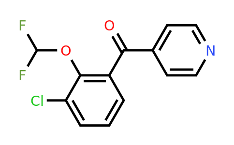 1261657-78-6 | 4-(3-Chloro-2-(difluoromethoxy)benzoyl)pyridine