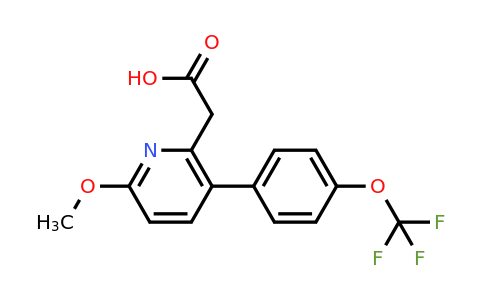 1261657-79-7 | 6-Methoxy-3-(4-(trifluoromethoxy)phenyl)pyridine-2-acetic acid