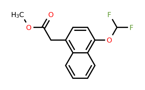 1261658-25-6 | Methyl 1-(difluoromethoxy)naphthalene-4-acetate
