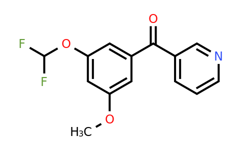 1261658-33-6 | 3-(3-(Difluoromethoxy)-5-methoxybenzoyl)pyridine