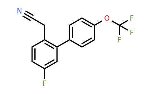 1261658-84-7 | 5-Fluoro-4'-(trifluoromethoxy)biphenyl-2-acetonitrile