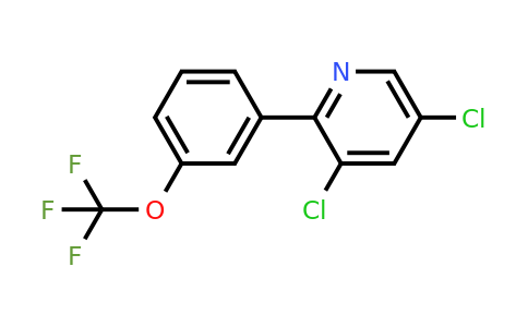1261659-53-3 | 3,5-Dichloro-2-(3-(trifluoromethoxy)phenyl)pyridine