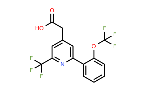 1261659-87-3 | 2-(2-(Trifluoromethoxy)phenyl)-6-(trifluoromethyl)pyridine-4-acetic acid
