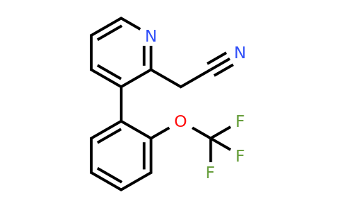 1261660-17-6 | 3-(2-(Trifluoromethoxy)phenyl)pyridine-2-acetonitrile