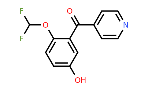 1261660-33-6 | 4-(2-(Difluoromethoxy)-5-hydroxybenzoyl)pyridine