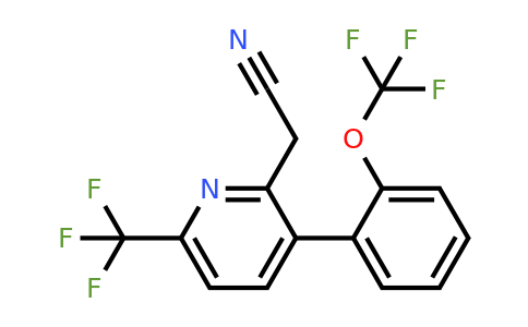 1261660-47-2 | 3-(2-(Trifluoromethoxy)phenyl)-6-(trifluoromethyl)pyridine-2-acetonitrile