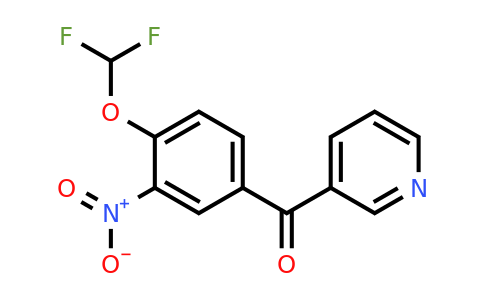 1261660-88-1 | 3-(4-(Difluoromethoxy)-3-nitrobenzoyl)pyridine
