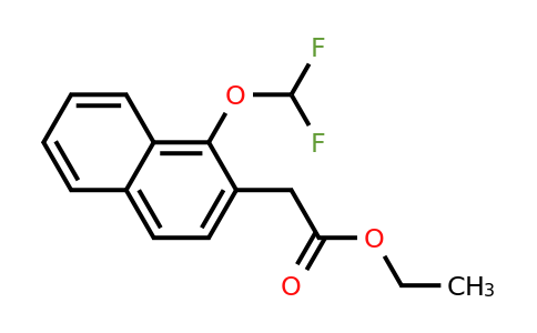 1261661-67-9 | Ethyl 1-(difluoromethoxy)naphthalene-2-acetate