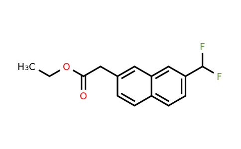 1261661-88-4 | Ethyl 2-(difluoromethyl)naphthalene-7-acetate