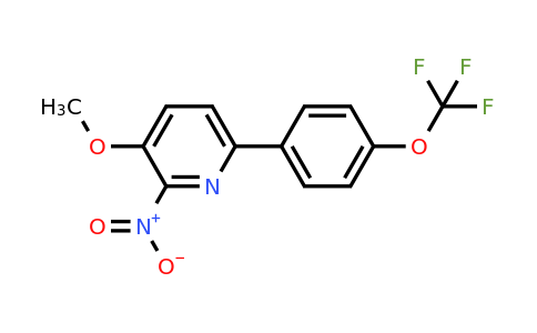 1261661-97-5 | 3-Methoxy-2-nitro-6-(4-(trifluoromethoxy)phenyl)pyridine